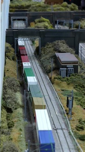 OO gauge Class 37+OO gauge Class 50 passing on the Making Tracks layout at Vale of Rheidol Railway