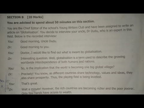 ARTICLE WRITING [] ENG P1