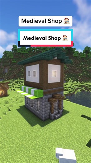 Medieval Shop 🏠 #fyp #minecraft #minecraftbuilding #minecrafttutorial #minecrafttiktok #viral