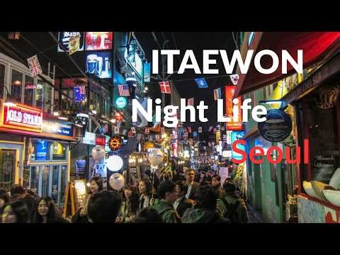 Itaewon Night Walk Tour Seoul Korea on 4KD