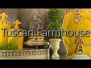 Decorate a Tuscan Farmhouse Cabinet with me.
