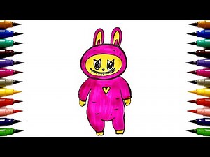 How To Draw Labubu Step by Step | Labubu Cartoon | The Monster Labubu | Easy Kids Art