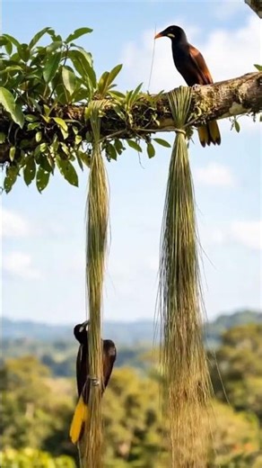 Montezuma Oropendola Birds Build Their Incredible Hanging Nests | Timelapse