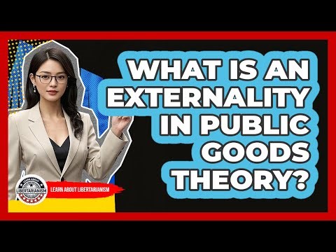 What Is An Externality In Public Goods Theory? - Learn About Libertarianism