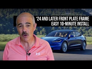 '24 (and later) Tesla 3 Front License Plate Frame install
