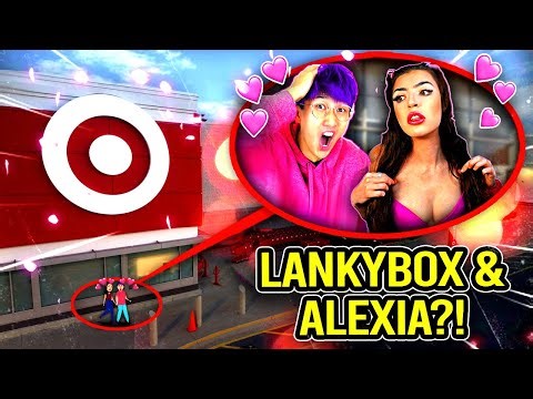 I FOUND LANKYBOX JUSTIN & HIS GIRLFRIEND ANYTHING ALEXIA KISSING AT TARGET!! (IN REAL LIFE)