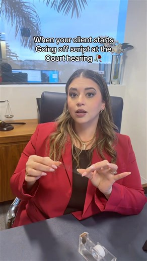 When your client starts going off script at the court hearing 🥀
