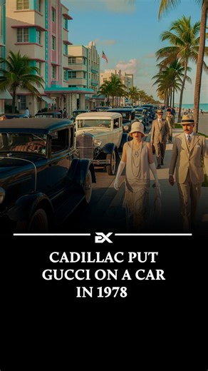 Execute on Instagram: "Cadillac's 1978 Seville, designed in collaboration with Gucci, featured distinctive double-G vinyl roofs, gold accents, and matching luggage, retailing at $20,000—significantly higher than the average car price of $5,000. Due to its extravagant design, only a few hundred were produced, as even affluent buyers found it excessive, marking it as one of the most outlandish luxury collaborations in automotive history. Let us know your thoughts below ⬇️ - Follow @execute"