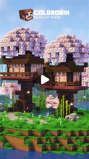 Goldrobin on Instagram: "Minecraft Cherry Blossom Treehouse 🌸 Tutorial on YouTube: Goldrobin 💻 Schematic on Patreon: Goldrobin . 🏠 Everything is built by me! 🌈 Ressourcepack: Minecraft 🌍 Shader: Complementary . Tags: #minecraft #minecraftbuilds #gaming #minecraftdaily #minecraftarchitecture #minecraftart #minecraftmemes #minecraftcreation #minecraftdesign #minecrafthouse #gameart #minecraftedit #minecraftpc #mojang #minecraftbuilding #minecrafttutorial #greenhouse"