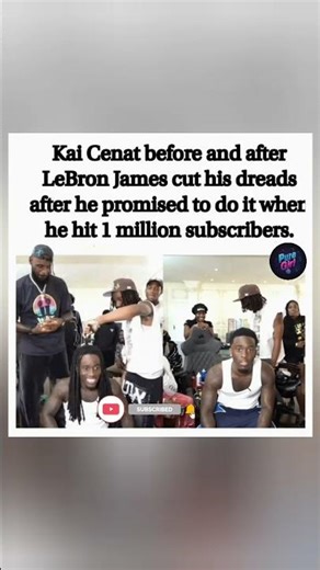 Kai Cenat's Dreads: The Final Goodbye 😂 Before & after the LeBron cut he promised at 1 million subs.