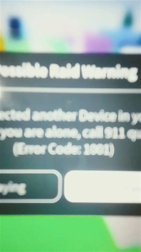Error Code 1001 Roblox