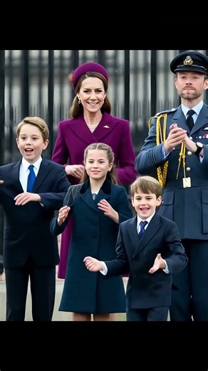 OMG! Louis drags siblings into epic Xmas dance #royalfamily #princelouis #charlotte