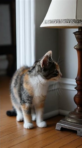 Adorable Kitten's Curious Exploration