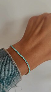 Turquoise Bracelet, Turquoise Tennis Bracelet, Dainty Bracelet, Turquoise Jewelry, Gift for Her, Minimalist Bracelet, Gold Tennis Bracelet - Etsy
