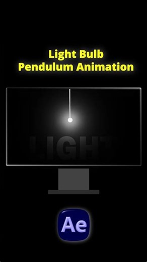 Light Bulb Pendulum Animation in After Effects | After Effects Tutorial #motiongraphics