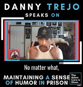 The man, the legend, Danny Trejo on the importance of maintaining a sense of humor in prison: . . . . . 🔊 listen here: https://podcasts.apple.com/us/podcast/adam-carolla-show/id306390087#episodeGuid=554e858b-5823-4ec7-bba2-1dd2679fb941 | Adam Carolla