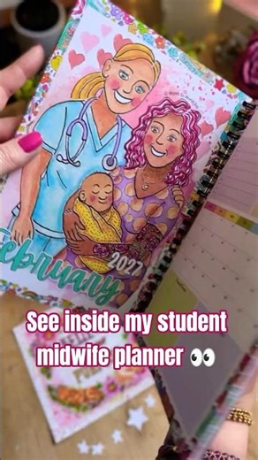 Who is inside my first student midwife September 2026 planner! #studentplanner #midwifery