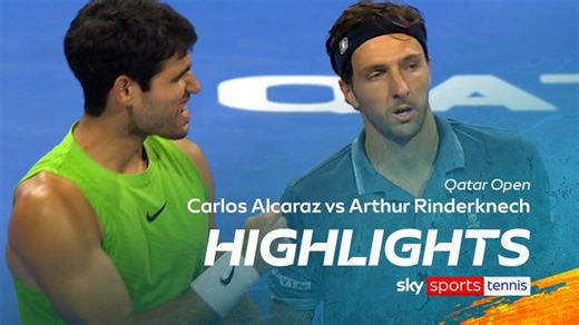 Carlos Alcaraz vs Arthur Rinderknech | Qatar Open highlights