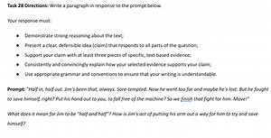 Task 28 Directions: Write a paragraph in response to the prompt... | Filo