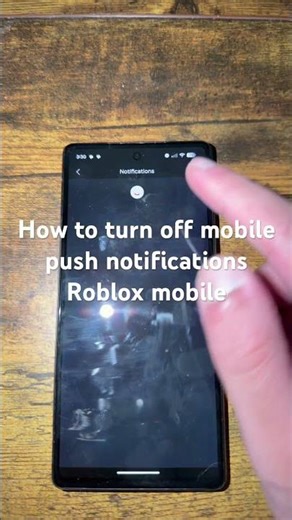 How to turn on mobile push notifications Roblox mobile
