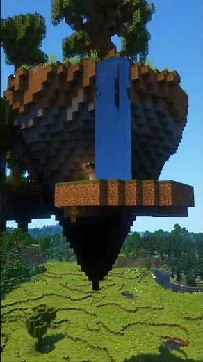 SkyBlock Island in Minecraft #Shorts Timelapse