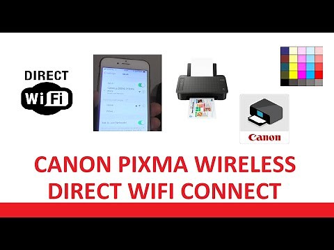 Wireless - Wifi Direct setup for Canon PIXMA TS300 TS302 TS304 TS305 TS307 series