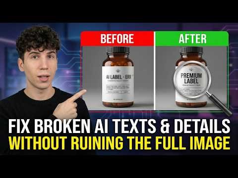 How to Fix AI Image Details and Text Errors Without Quality Loss (NO PHOTOSHOP)