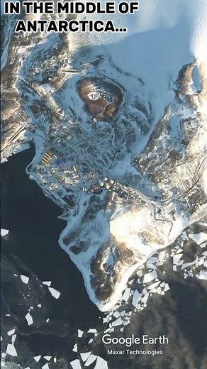 McMurdo Station – USA’s Antarctic Base from Google Earth 🧊