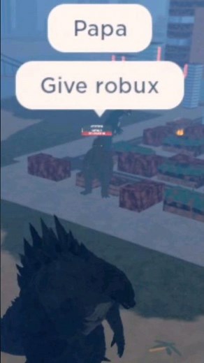 MINILLA RP ASKS FOR ROBUX... - Roblox Kaiju Universe #godzilla #kaijuuniverse #gaming #roblox