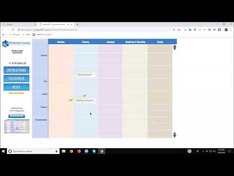 How to Play PMP Process Chart Game - PM Exam Coach Games