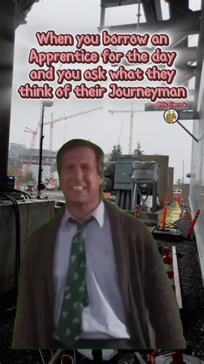 Nic Electric on Instagram: "Every apprentice has a little Clark Griswold in them. Confident, chaotic, and one mistake away from blowing the whole panel. #apprentice #clarkgriswold #journeyman #construction #familyvacation"