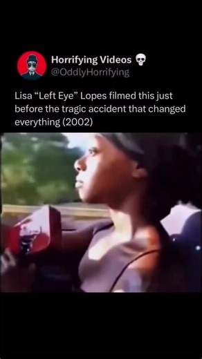 omg the is Lisa left eye Lopez very last video right before her tragic passing from her car crash. she'll was ejected the car not wearing no seatbelt went through her windshield and was pronounced dead a little after. Gone way too soon. this is exactly right before her car crash. minutes before.
