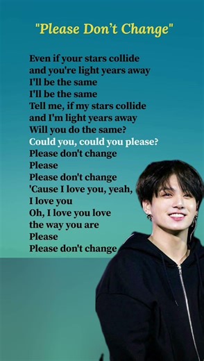 Please don't change 💜 #trending #song #bts