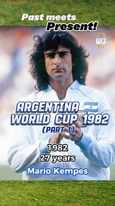 PAST meets PRESENT: Argentina 🇦🇷 at the FIFA World Cup Spain 1982! 🔥 (Part 1) . The reigning Champions didn't had a great tournament, but they had a fantastic team, do you remember them all? . Follow us for more Nostalgia! . #fifaworldcup #worldcup #copamundial #copadomundo #argentina | World Cup Fever: Retro Legends