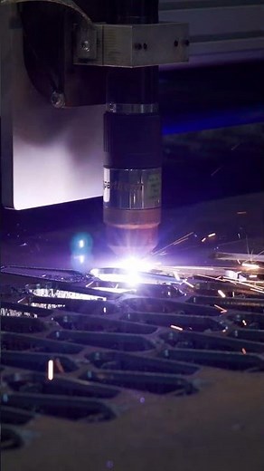 Plasma Cutting in Slow Motion 🔥 #fabrication #manufacturing #satisfying #plasmacutter