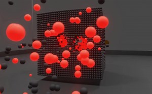 iBlender中文版插件Molecular Plus 教程使用 Blender Molecular+ 插件模拟子弹射击立方体 | [Blender沙盒]Ble