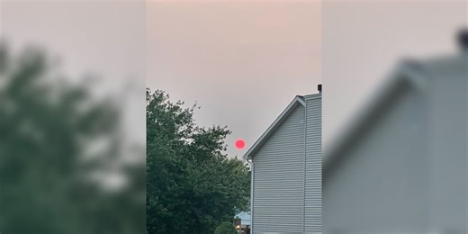 Canadian wildfires bring poor air quality, hazy skies, red sunsets across central, eastern US