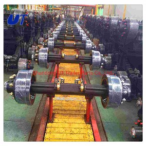 [Hot Item] Fruehaul Trailer Axle Parts Trailer Axle and Hub Boogie Axle