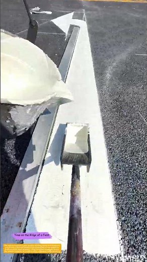 Arrow on Asphalt: How a Squeegee and Stencil Paint Direction onto the Road