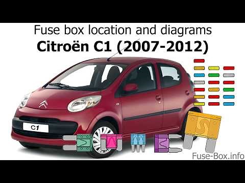 Fuse box location and diagrams: Citroen C1 (2007-2012)