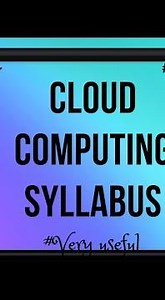 BSC computer science syllabus sem-6(introduction to cloud computing)