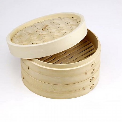 Joyce Chen - 2-Tier Bamboo Steamer Baskets, 10-Inch