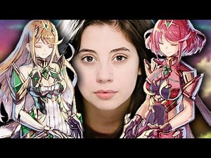 Pyra and Mythra play Xenoblade Chronicles 2