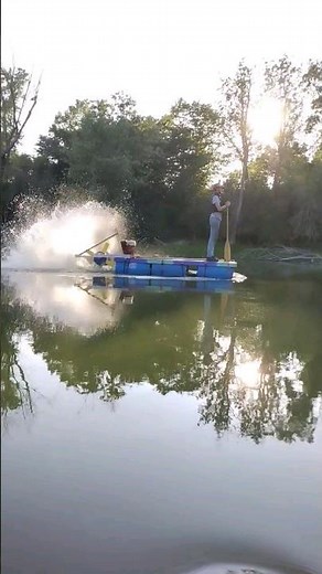 DIY Barrel Raft build #boat #diy #boating