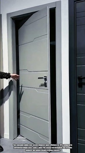 Best Way to Innovation Open Hidden Sliding Door With Smooth Track Mechanism
