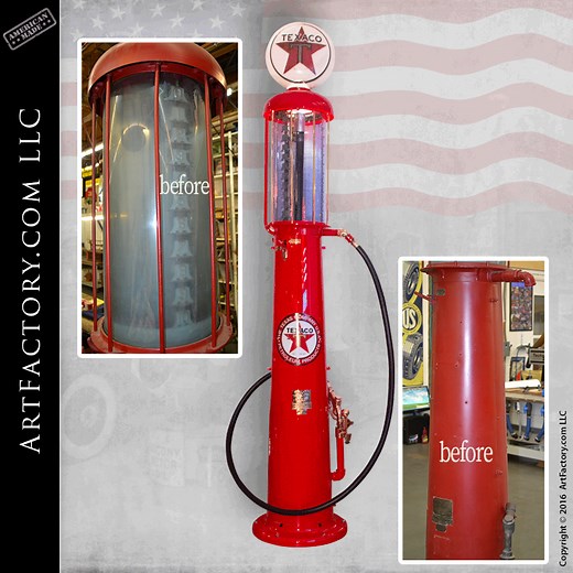 Vintage Visible Gas Pumps: Museum Quality Fully Restored