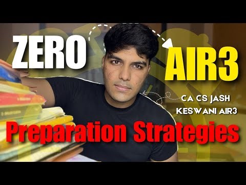 “PREPARATION STRATEGIES that ALL INDIA RANKERS won’t tell you💥📚” MORE MARKS- LESS TIME ⏰ CA CS JASH🦚