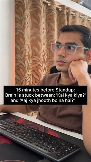 Bhavik on Instagram: "Spring Boot takes 2 minutes to start, and I take 13 minutes to think of an excuse. Perfect balance. ⚖️ #softwareengineer #codinglife #fyp #programmerhumor #techie"