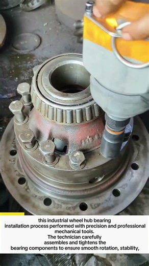 Industrial Wheel Hub Bearing Installation Process 🔩⚙️‎