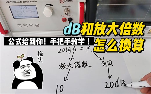 什么是dB？什么是分贝？功率放大器的dB和放大倍数如何换算？